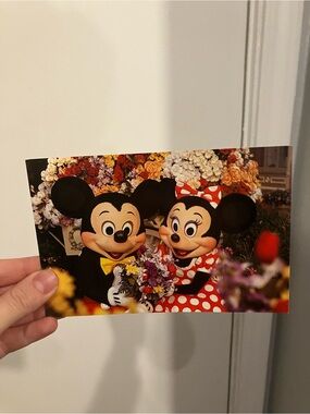 Vintage Walt Disney World Postcard Mickey & Minnie